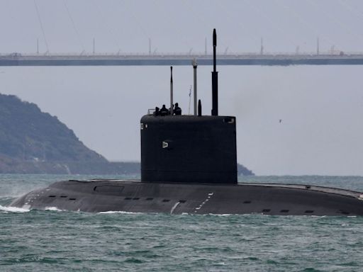 Russian submarine sunk in Crimean port, Ukraine claims