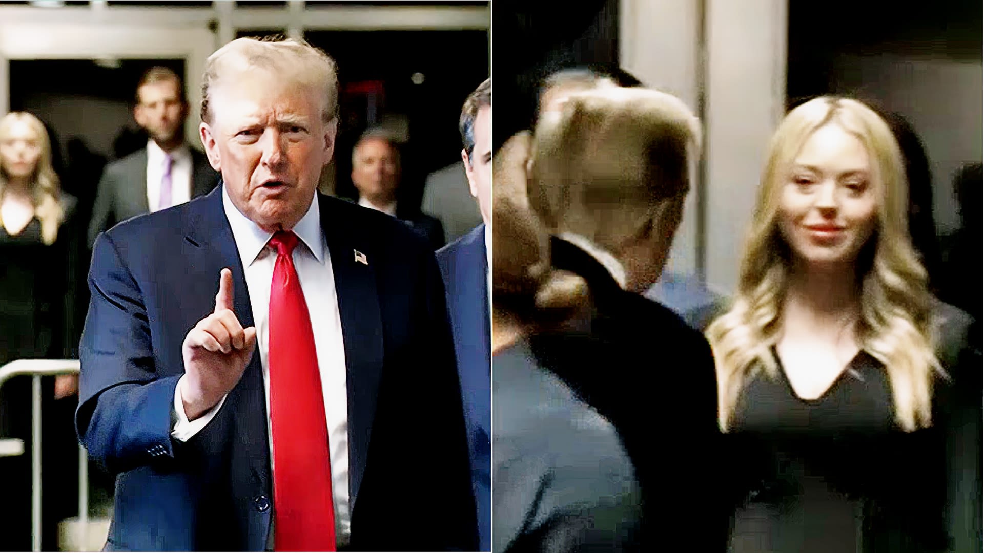 Reporter Shouts 'Where's Melania?' atTrump's Pre-Trial Rant