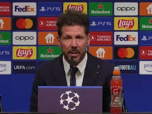 Simeone: "Siento bien a los futbolistas, será una noche de Champions de las buenas"