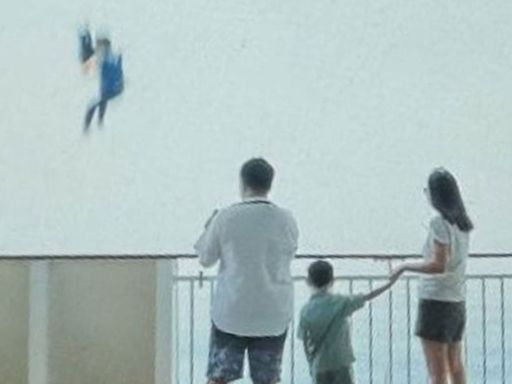 Shocking moment cruise ship passenger falls into the ocean