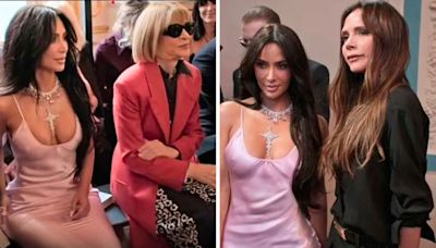 Victoria Beckham makes The Kardashians debut as Kim gets cold shoulder from Anna Wintour at Paris Fashion Week