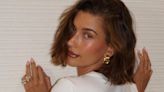 Hailey Bieber Was 4 Months Pregnant When She Secretly Shot Saint Laurent's New Campaign With 'Little Bean' in...