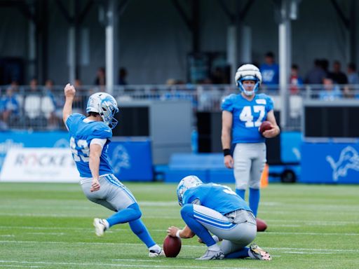 Why the Lions are opting for patience with their young kicker