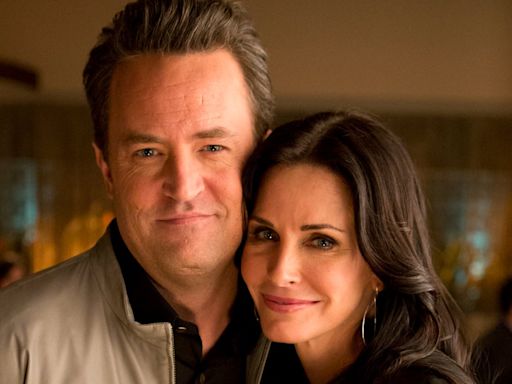 Courteney Cox Continues to Feel Matthew Perry’s Presence: ‘He Visits Me a Lot’