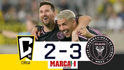 Messi le da el Supporters Shield a las Garzas I Columbus Crew 2-3 Inter Miami I Resumen y goles - MarcaTV