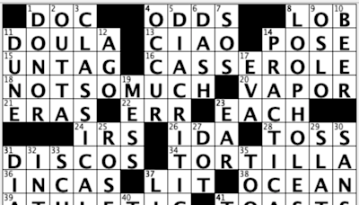 Off the Grid: Sally breaks down USA TODAY's daily crossword puzzle, Calm Down