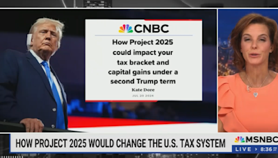 MSNBC panelists describe how Project 2025 intends to raise middle-class taxes in a second Trump administration