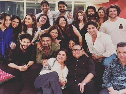 Ishq Vishk Rebound: Farah Khan hosts fun night for Pashmina Roshan, Rohit Saraf, Jibraan Khan and team; PICS