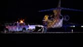 Truck crashes into plane at Hopkins airport