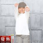 兒童發熱衣 長袖T恤 高領衫-白色【MORINO】-MO4214