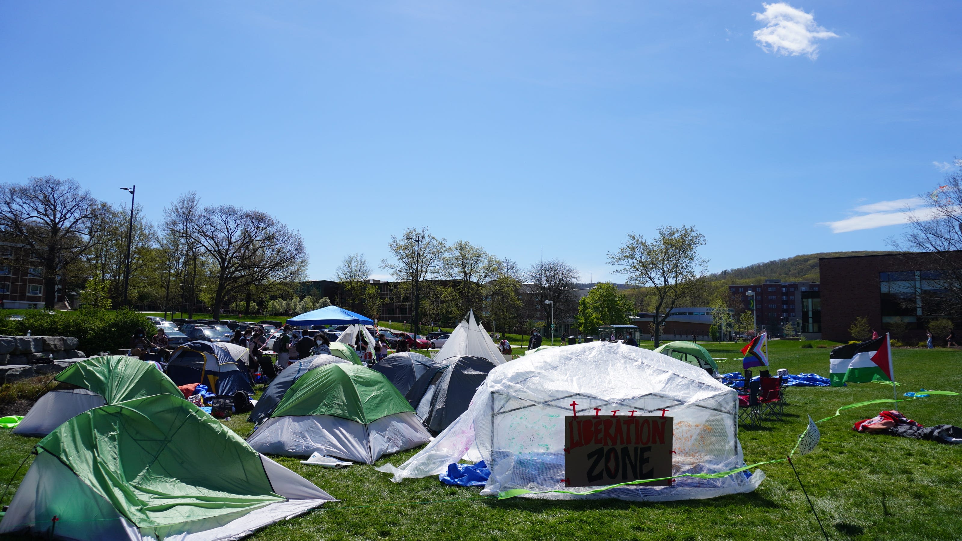 Binghamton University students join other Israel-Hamas war protests around the state