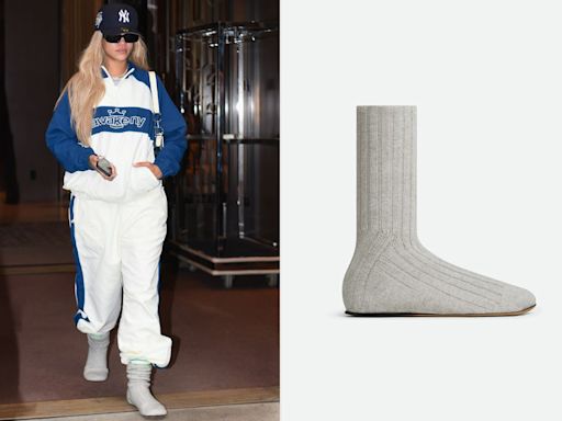 No, Rihanna Didn’t Forget Her Shoes, She Just Wore a $1,100 Pair of Bottega Veneta Sock Boots