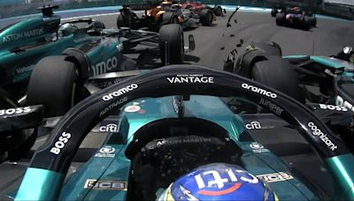 El tremendo cabreo por radio de Fernando Alonso con Lewis Hamilton en Miami: "¡Ha llegado como un toro!"