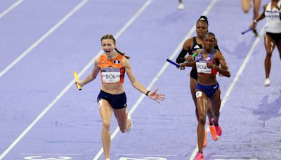 Netherlands' Femke Bol steals 4x400 mixed relay win from Team USA in Paris Olympics