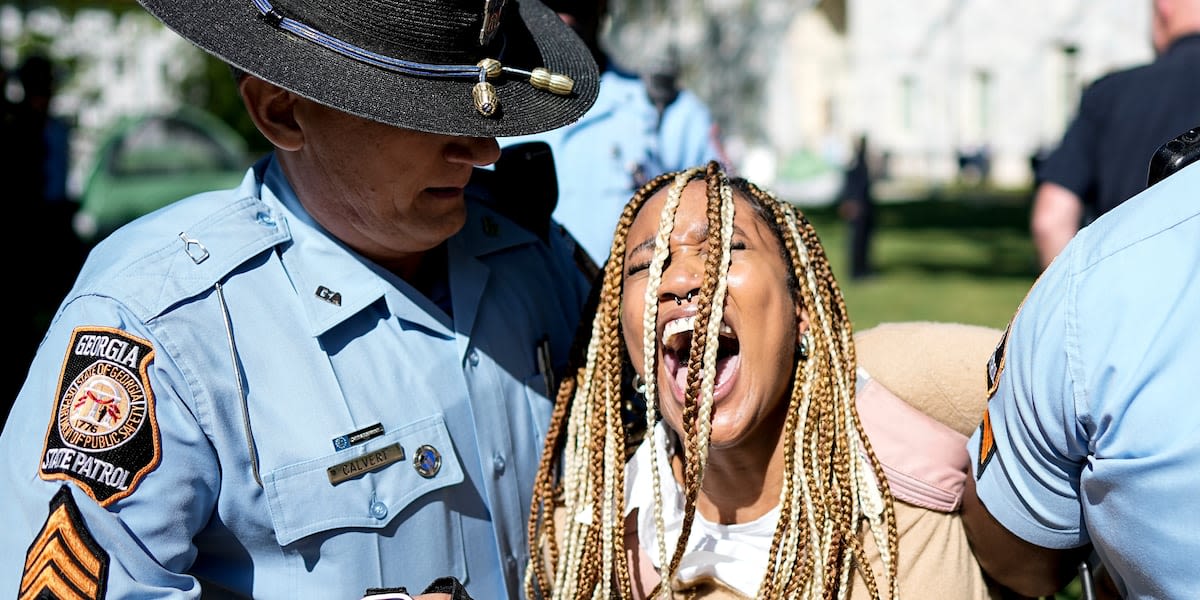 Dozens arrested in Emory protest of Mideast war, ‘Cop City’