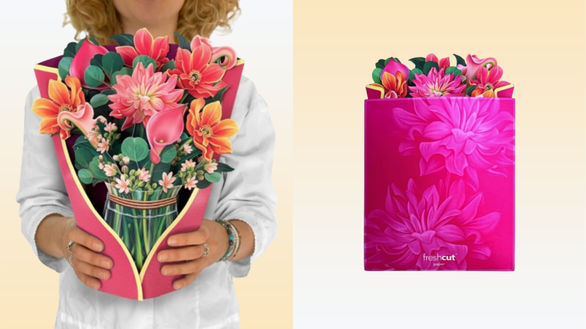 Kick your card game up a notch with these 3D pop-up Mother's Day bouquets — starting at $10