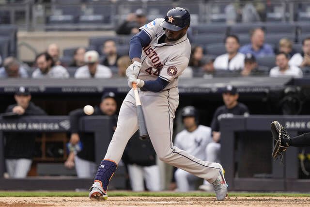 Long homers in the 1st inning to help Astros avoid being swept by Yankees - Times Leader