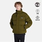 Timberland 男款深橄欖色再生羽絨外套|A26VY302