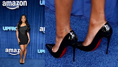 Keke Palmer is All Smiles in Christian Louboutin Shoes at Amazon’s Upfront Presentation in New York City