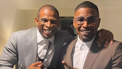 Deion Sanders reunites with Jamie Foxx after health scares