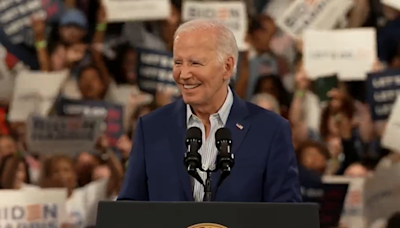In Raleigh, a fiery Biden blasts Trump as a threat to democracy, seeks to quell age concerns
