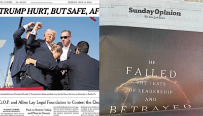 NYT Slammed For 'Trump Betrayed America' Opinion Page Day After Assassination Attempt