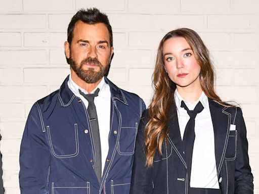 Justin Theroux and Fiancée Nicole Brydon Bloom Do His-and-Hers Suiting for New York Fashion Week Date Night