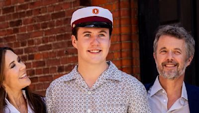 Queen Mary and King Frederik congratulate son on graduating school