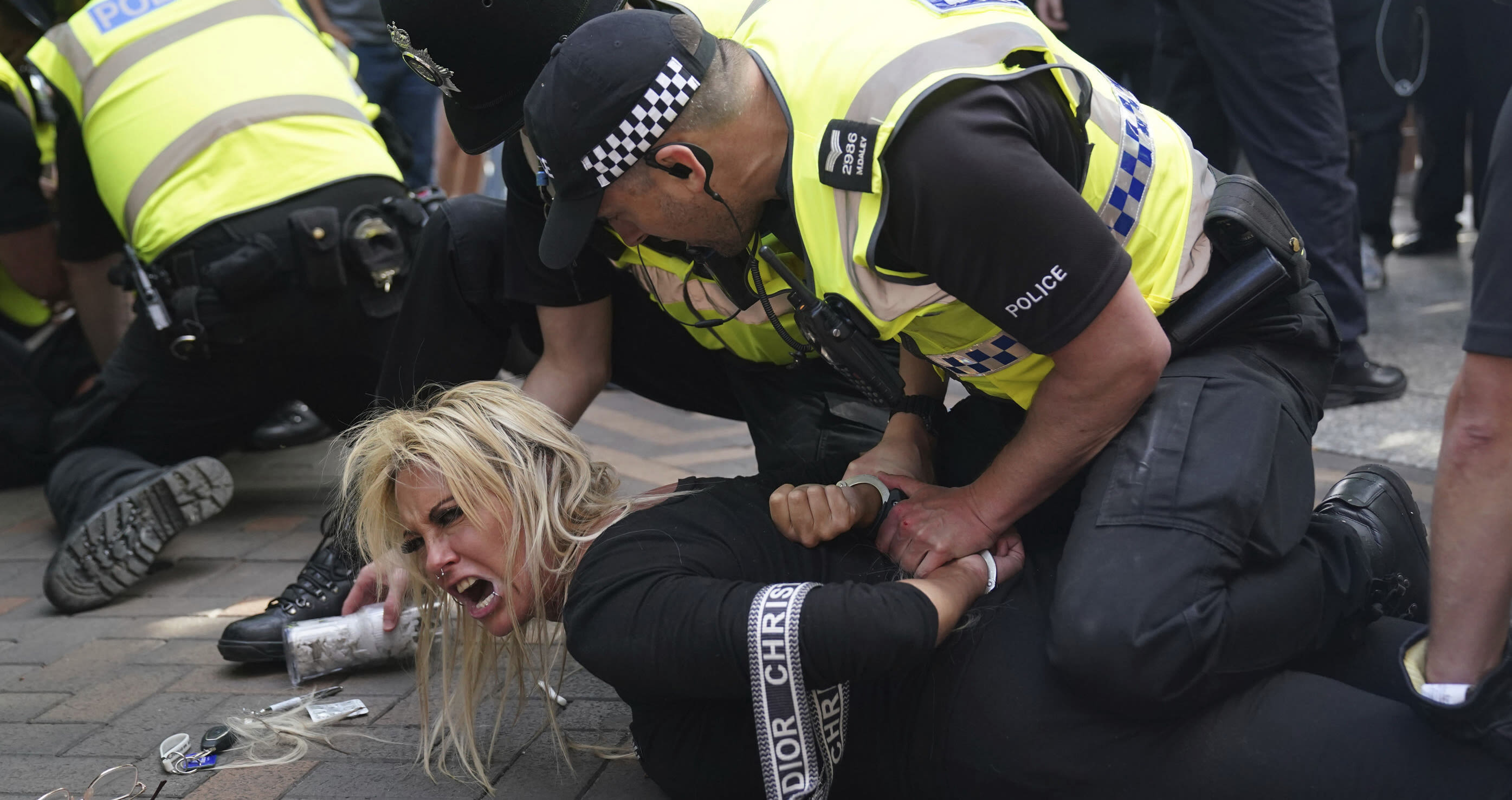 Photos: Violence flares in U.K. following stabbing deaths of children