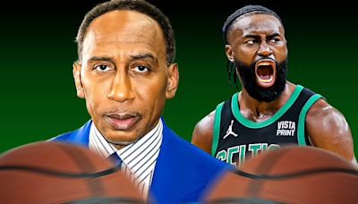 Stephen A. Smith reacts to Celtics star Jaylen Brown's fiery call-out