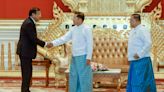 China's top diplomat visits Myanmar amid opposition protest