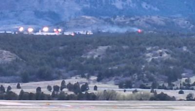 Brush fire breaks out on Air Force Academy grounds