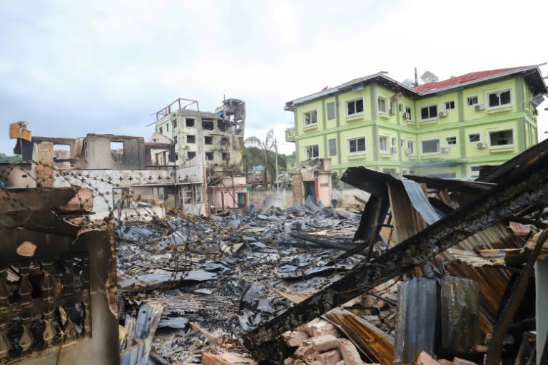 ‘This poor, miserable life’: new Myanmar clashes turn town to rubble