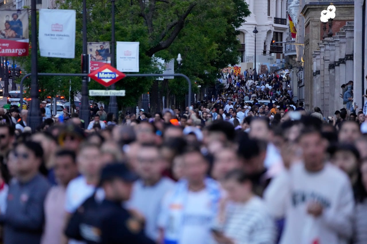 Real Madrid wins its record-extending 36th Spanish league title after Barcelona loses at Girona