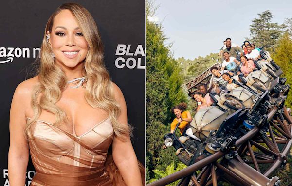 Mariah Carey has hair brushed riding 'Harry Potter' roller coaster