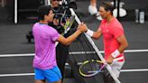 Rafael Nadal Takes On Carlos Alcaraz in First-Ever Netflix Slam Tennis Event | Video