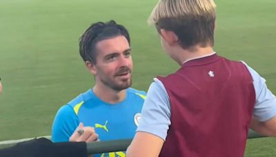 Watch sweet moment Jack Grealish asks young Villa fan 'do you still like me?'