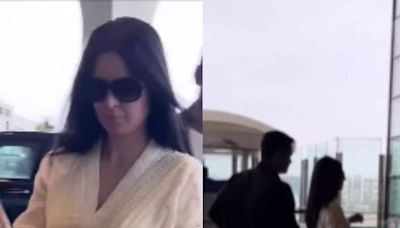 Katrina Kaif Spotted At Mumbai Airport After Attending Anant Ambani-Radhika Merchant’s Wedding; Watch - News18