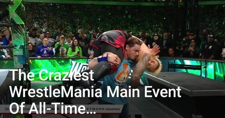 The Rock, John Cena, The Undertaker And More Showed Up In The Craziest WrestleMania Main Event Of All Time