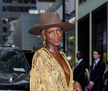 Jodie Turner-Smith Puts a Boho Twist on the Cowboy Trend in a Crochet Poncho