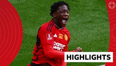 FA Cup final: Man Utd beat Man City 2-1 - watch highlights