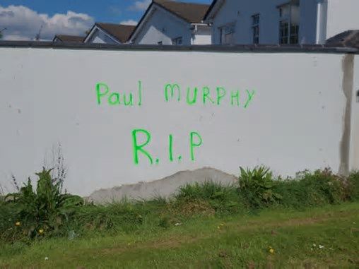 Paul Murphy 'refuses to be intimidated' after death threat graffitied on wall near his home