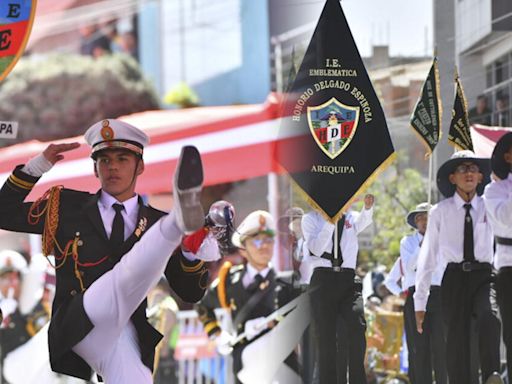 Desfile escolar en Arequipa: I. E. María Claret y Honorio Delgado ganaron el “Campeón de campeones 2024"