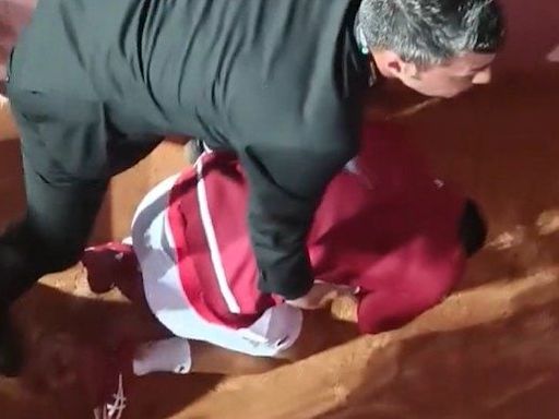 Watch: Novak Djokovic felled by flying bottle at Italian Open