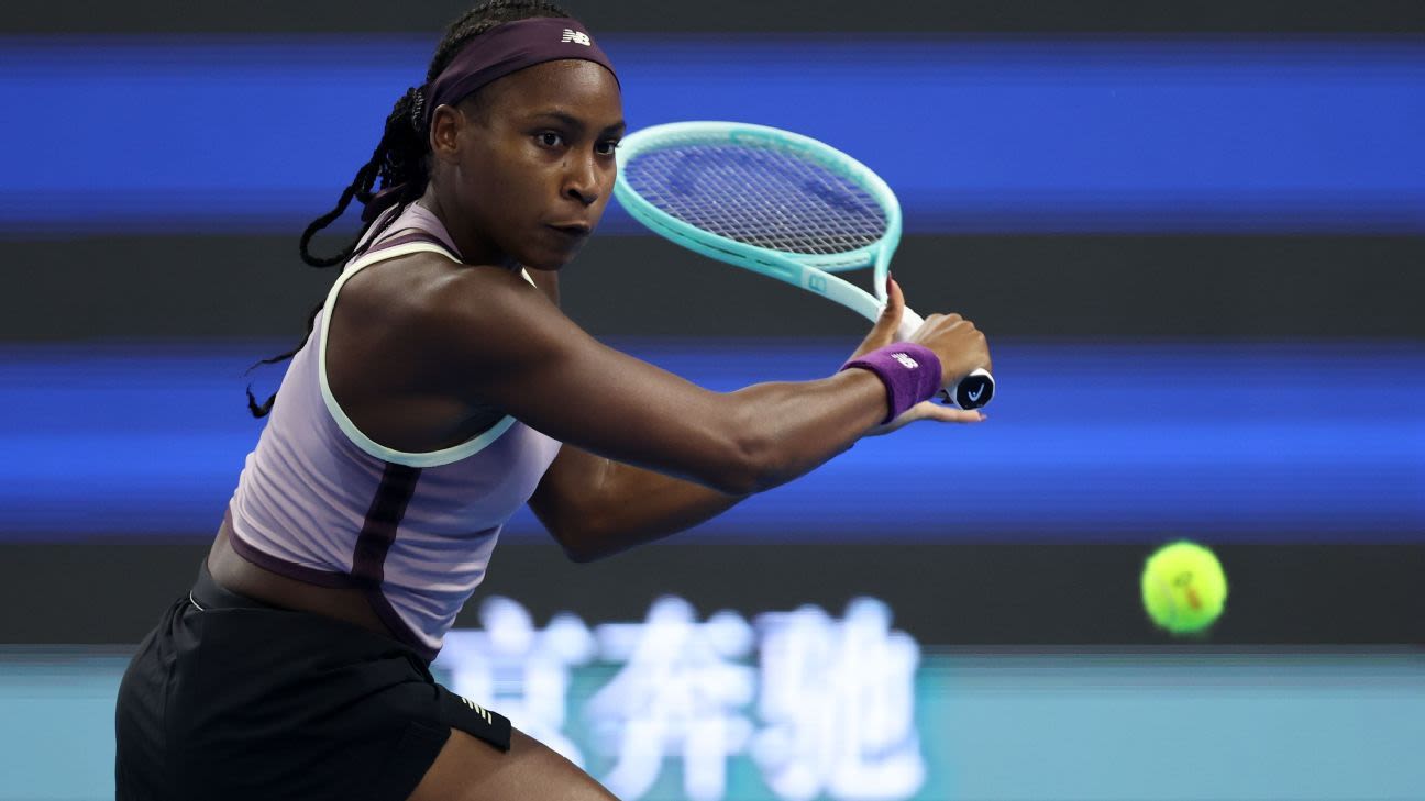 Gauff wins in Beijing in 1st match since US Open