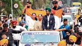 Arshdeep Singh gets rousing welcome on return to Chandigarh University