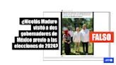 Foto de Maduro con gobernadores de México es de 2023; no tiene relación con los comicios en ese país