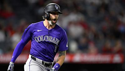 Down to last out, Rockies rally to beat Angels in 10 innings in series win spurred by Jake Cave’s clutch homer