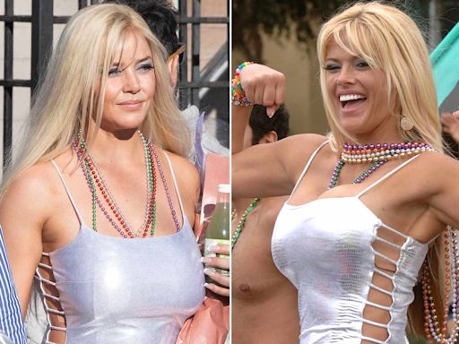 See Abbie Cornish as Anna Nicole Smith Recreating the 2005 Pride Parade Moment in Photos from Movie Set