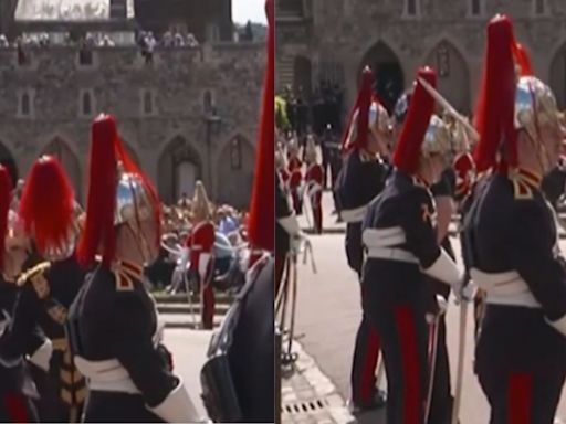 Watch: Guard escorted from Order of the Garter ceremony after sudden fall at Windsor Castle